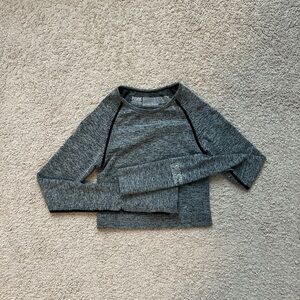 Grey Pink/Vs workout crop top Size